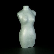 Styropor Torso vrouw 25cm vol krs