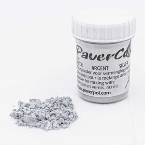 PA026 Pavercolor metallic pigment: ZILVER