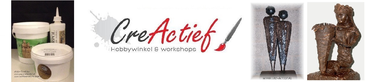 DE PAVERPOL WINKEL van Atelier Cre-Actief www.creatief-met-textielverharder.nl
